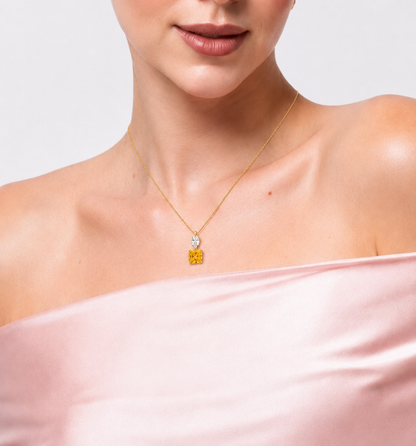Citrine Royale Necklace - Zirconia