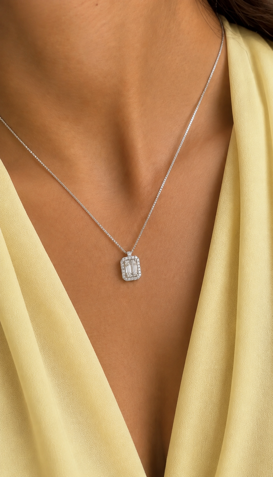 Victoria Emerald Necklace - Moissanita