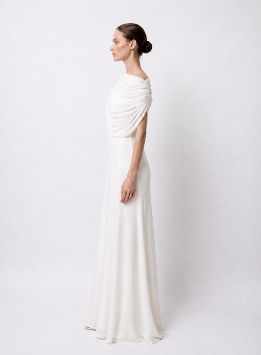 BRIDAL CAPE - WHITE